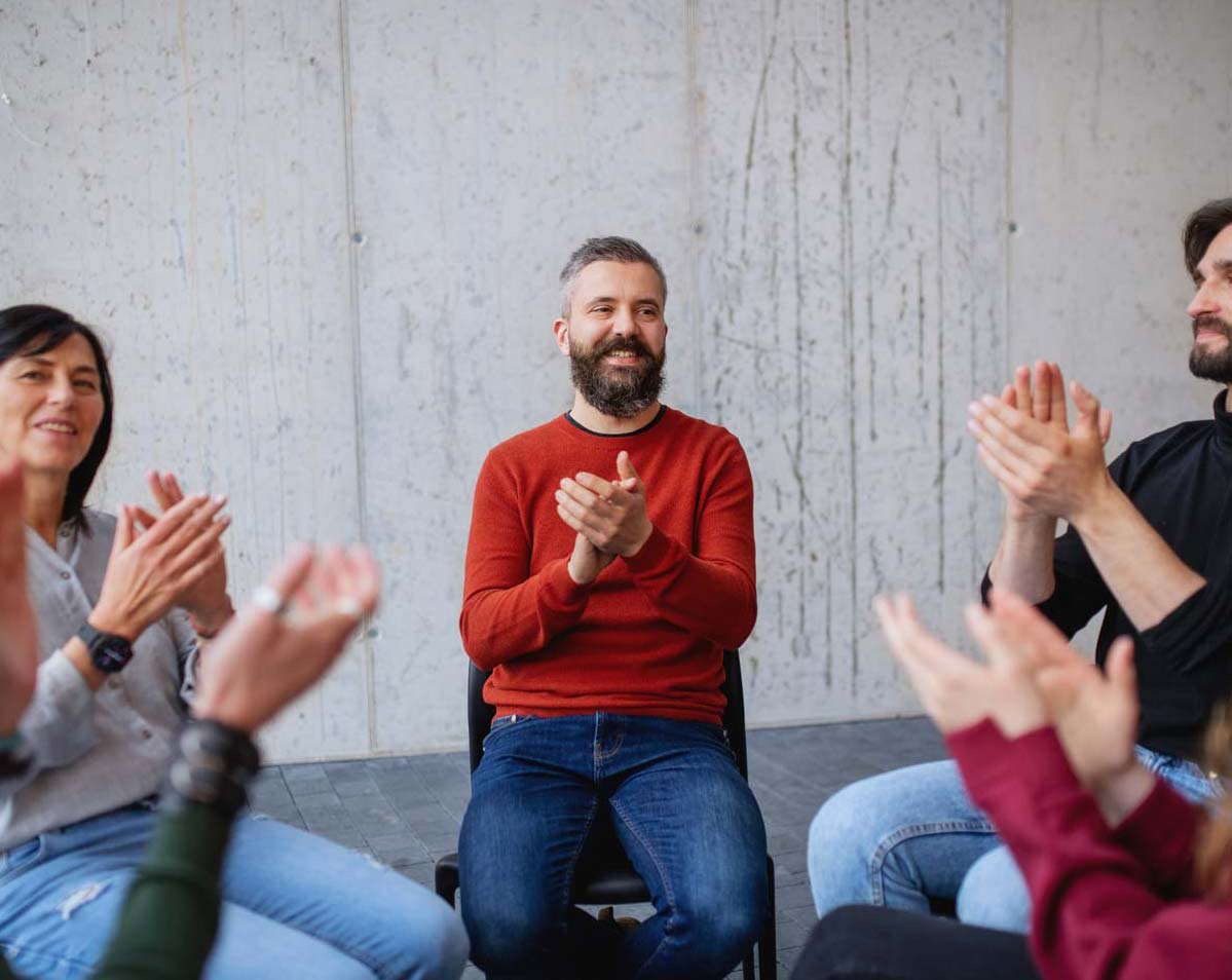 Applaudierende H&auml;nde